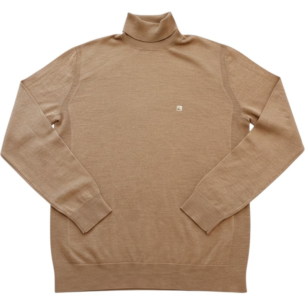 Express Turtleneck Sweater Mens XL Tall Camel Tan 100% Merino Wool NWT 03986385